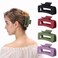 Hair Clips, 4 Pieces Rectangular High Elastic Claw Clips, Fashion Hair Clips Anti-slip for Thin Thick Hair, Suitable for Women's Multiple Occasions