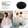Hair Donut Bun Maker, 2PCS Large Ring Style Bun Shaper for Thick and Long Hair (3.5 Inch/Black)