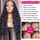 SOSATISFY Deep Wave Lace Front Wigs Human Hair 4x4 HD Transparent Lace Closure Wigs Glueless 180% Density Human Hair Wigs for Black Women Pre Plucked with Baby Hair (20 inch)