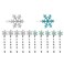 12 Pcs Bobby Pins Christmas Snowflake Hair Clips Wedding Hair Pins Bridal Hair Accessories Hair Buckle Barrettes for Girls Women