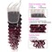 Brazilian Ombre 1B 99J Deep Wave 4x4 Lace Closure 100% Unprocessed Human Virgin Hair Burgundy Deep Curly Wine Red Colored 2 Tone 1b/99J closure Loose Deep Closure (20inch, 1b 99j deep wave closure)
