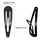 30 Pcs Snap Hair Clips, 3.1 Inch Big Size Barrettes Women No Slip Metal Snap Hair Clips Large Hair Pins(Black)