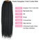 NICETODAY Senegalese Twist Crochet Hair 30 Inch Jumbo Crochet Hair For Black Women Long Synthetic Braiding Hair 6 Packs Crochet Twist Hair Pre Looped with Straight Ends (30inch,1B#)