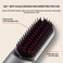 Cordless Hair Straightener Brush Hot Comb Hair Straightening Iron Wireless Heat Combs, Anti Burn for Natural Black Hair Beard Wigs Wonmen Gifts - Black