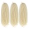 24inch Blonde Marley Braiding Hair Long Kinky Curly Marley Twist Braiding Hair for Faux Locs Box Braids Crochet Hair Extension Black Women 3Pcs(613#)