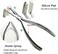 Tape in Hair Extensions Pliers Silvery Stainless Steel Flat Surface Extensions Tape Sealing Clamp Pliers Tool (Silvery)