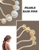 2 Pcs Pearls Twist Hair Pins Metal Hair Side Combs French Twist Hair Pins Pearls Fork Clip Pearl Hair Accessories for Wedding Brides Women (A)