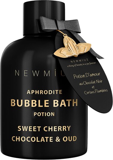 Premium Bubble Bath Long Lasting Foaming Bubbles Romantic Bath for Couples Cherry Chocolate Oud Moisturizing Relaxing Stress Relief Calming Spa Gift