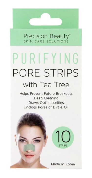 Precision Beauty Purifying Pore Strips with Tea Tree, 10 Strips