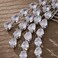 Crystal Bride Wedding Hair Comb Leaf Bridal Headpieces Tear-drop Rhinestone Hair Pieces Cubic Zircon Bridesmaid Side Comb Silver Hair Wedding Accessories for Women and Girls