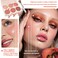 6 Color Shimmer Silky Matte Blush &amp; Contour Highlighter Set With Makeup Brush
