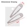2Pcs Sparkly Rhinestone Snap Hair Clips Diamond Hair Clips Silver Bling Hair Pins Crystal Hair Barrettes Wedding Bridal Hairpins Alligator Hair Clips Hair Accessories for Women Girls