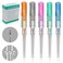 Catheter Piercing Needles - Lyuxzad 50Pcs Mixed IV Catheter Needles 14G 16G 18G 20G 22G Ear Nose Piercing Needles Hollow Needles for Lip Tongue Cartilage Belly Piercing Kit Piercing Tool