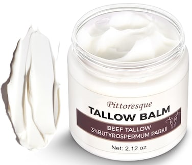 Beef Tallow,Nourishing Tallow Balm 2.12oz Rich Moisturizer for Face and Body Care