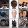 Male Bald Mannequin Head Wig Head Training Head Professional Cosmetology for Wig Making and Display Hat Helmet Glasses or Masks Display Head Model with Free Clamp Stand (Fair Skin)