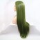 26" Long Straight Olive Green Synthetic Lace Front Wigs for Women Heat Resistant Synthetic Hair Lush Green Wigs Women Replacement Daily Party Use Drag Queen Wig