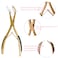 Tape in Hair Extension Pliers Hair Extension Tools Kit for Women Tape in Pliers for Hair Tape in Tools for Hair Extensions (Gold)