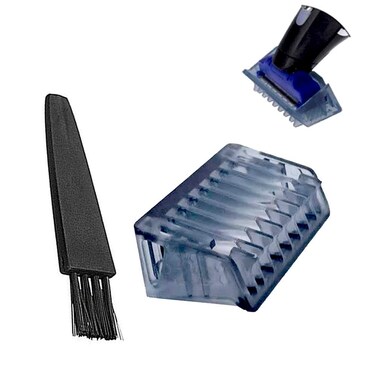 Replacement Shaver Comb for Men's Rechargeable Full Body Hair Trimmer Shaver and Groomer Solo Shaver Trimming Comb (5mm+Brush)