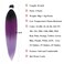 Purple Ombre Braiding Hair Pre Stretched Colored Hair Extensions for Braiding Micro Box Braids Prestretched Pre Stretched Braiding Hair Ombre 26 inch 3 Packs
