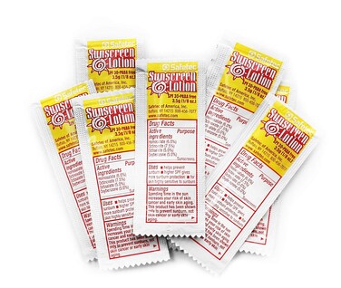 Safetec Sunscreen Lotion 1000 Packets SPF30+ and PABA-Free
