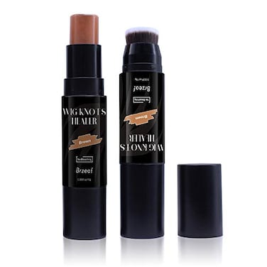 ND Wig Lace Dyeing Stick Portable Sweat-proof Hair Care Dye Concealer Stick for Lace Wigs &amp; Frontal Part &amp; Hairline, Easy to Color (Medium brown)