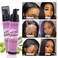 Lace Tint Mousse for Wigs - Highly Pigmented Tint with No Residue, for Lace Wigs and Hairpieces - Set Includes Melting Band, Brush, Comb (Medium Brown)