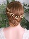 YERTTER 5 PCS Gold Leaves Hair Pins Bridal Hair Accessories for Bride and Bridesmaids Wedding Hair Piece