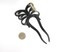 Marycrafts 2 Prongs Black Butterfly Buffalo Horn Hair Fork Hairfork Hair Sticks Hair Accessories