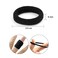 Rpanle100 Pieces Elastic Hair Ties, Multicolor Hair Elastic Bands Ponytail Holders, 2.5 mm Hair Bands Hair Bobbles for Women Girls (Black)