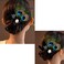 Aliotech Butterfly Peacock Feather Hair Clip with Artificial Pearl Rhinestones, 13.2*8cm - Bridal, Wedding &amp; Party Hair Accessory
