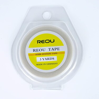 Hair System Tape Roll for Hair Extensions,REOU No Shine Bonding Double-Sided Lace Front Wig Tape 0.31" X 3 Yards