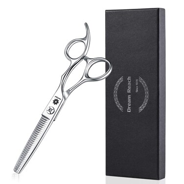 Dream Reach Professional 6 inches Hair Cutting Scissors Japanese 440C Steel Thinning Scissor for Men/Women Cutting for Salon/Barber/Home