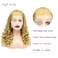 Kalisa Lace Front Braided Wig for Women Curly Box Braided Wig Fully Handmade Synthetic Curly Ends Lace Wig Heat Resistant Fiber Micro Braided Daily Makeup Wig (16, Blonde 613)