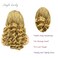 Kalisa Lace Front Braided Wig for Women Curly Box Braided Wig Fully Handmade Synthetic Curly Ends Lace Wig Heat Resistant Fiber Micro Braided Daily Makeup Wig (16, Blonde 613)