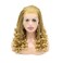 Kalisa Lace Front Braided Wig for Women Curly Box Braided Wig Fully Handmade Synthetic Curly Ends Lace Wig Heat Resistant Fiber Micro Braided Daily Makeup Wig (16, Blonde 613)