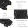 Soft locs crochet hair 24 inch 6 packs black faux locs crochet hair curly wavy crochet braids synthetic hair african hair extensions for black women (24 inch, 1B)