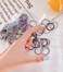 Girls Women Multi Color 100 Count Hair Elastic ties Colorful Non-slip 3CM Comfort Daily School Hair Bands Purple
