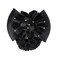 Women's Rhinestone Satin Bow Hair Accessory - Barrette, Bowknot Snood, and Net Hair Clip for Hotel, Airline, and Medical Professionals (Black)