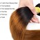 Brown Human Hair Bundles Ombre Straight Brazilian Virgin Hair 1b/30 3 Bundles 95-100g Each Black Women Sew-In Hair Extension 26 Inch