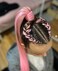 Pink Braiding Hair Extensions Pink Bundle Jumbo Braids for Box Braids Crochet Hair Premium Synthetic Fiber Single Color for Women 24 Inches 100g/bundle (3 Bundles/Pack,Pink)