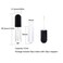 10 Pieces Round Lip Gloss Tubes with Wand, 4.5ml Mini Lip Gloss Containers Empty, Lipgloss Wand Tubes with Rubber Stoppers for Women Cosmetics DIY (Black)