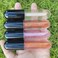 10 Pieces Round Lip Gloss Tubes with Wand, 4.5ml Mini Lip Gloss Containers Empty, Lipgloss Wand Tubes with Rubber Stoppers for Women Cosmetics DIY (Black)
