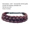 TOECWEGR Hair Braided Headband Classic Chunky Wide Thick Plaited Braids Elastic Stretch Syntheti Buckling Hairpiece Braid Headband