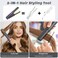 Portable Hair Straightener Cordless with Safety Lid，Fast Heating Flat Iron，Cordless Hair Straightener 2 in 1 for Straightening and Curling, 5000mAh Battery Operated Curling Iron for Travel
