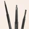 Waterproof and Sweatproof Eyebrow Pencil - Micropigmentation 2 pcs (Dark Brown + Dark Curry), Pencil Natural Long Lasting, Double Sided, Fine Tip, Shape, Define, Fill-in Eyebrow Cosmetics