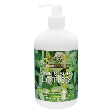 Aloe Life - Face &amp; Body Lotion, Concentrated Formula, Hydrates Dry Skin, Contains Antioxidants, Minerals, &amp; Herbal Extracts, Pleasant Grapefruit Scent, Safe For All Skin Types, Gluten-Free (16 oz)