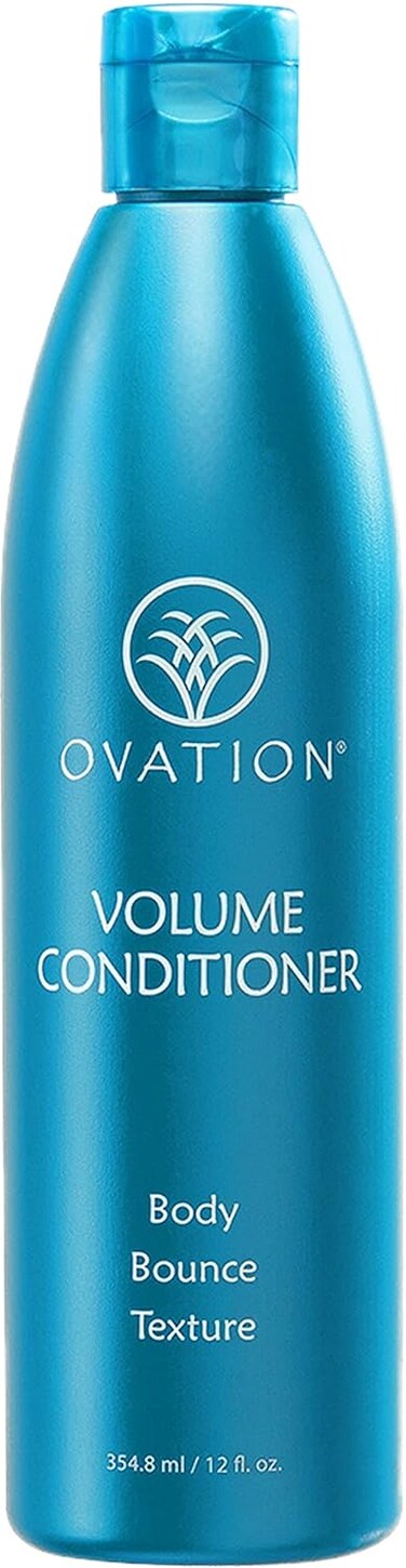 Ovation Hair Volume Conditioner - Light Conditioner for Fine Hair - 12 oz - Lightweight Rinse For Voluminous, Bouncy Hair - With Olive Oil, Vitamin B5, Antioxidants - No Parabens and Sulfates