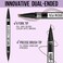 Microblading Eyebrow Pen - Eyebrow Pencil Magical 2-in-1 Dual-Ended Waterproof Eye Brow Pencils for Women with 4-Fork-Tip &amp; Precise Brush-Tip for Natural Hair Like Strokes, Last All-Day, Brown