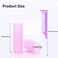 18PCS Self Grip Small Hair Curlers Heatless Roller Hair Curlers Pro Salon Hairdressing Curler DIY Curly Hairstyle Hair Rollers Tools Rat Tail Comb for Women Medium Short Hair(Pink)