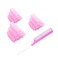 18PCS Self Grip Small Hair Curlers Heatless Roller Hair Curlers Pro Salon Hairdressing Curler DIY Curly Hairstyle Hair Rollers Tools Rat Tail Comb for Women Medium Short Hair(Pink)